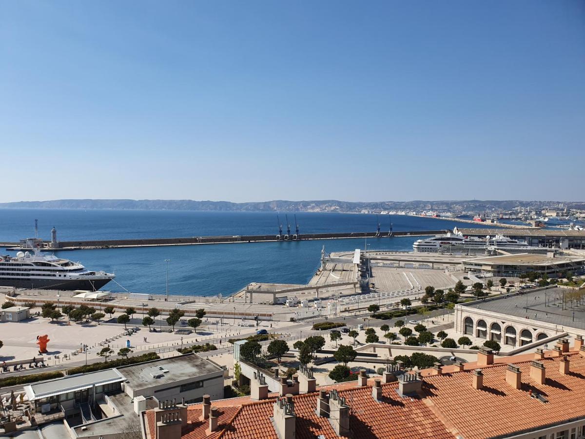 Vieux-Port, Panier, Magnifique Studio Avec Vue Sur Mer Marseille Bagian luar foto